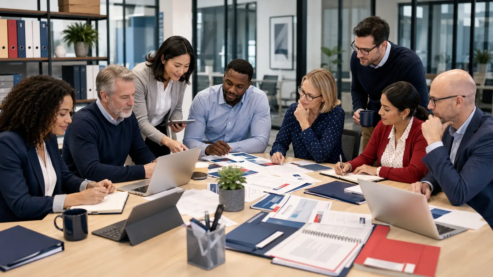 Editorial desk where HR compliance, payroll, and benefits articles are researched